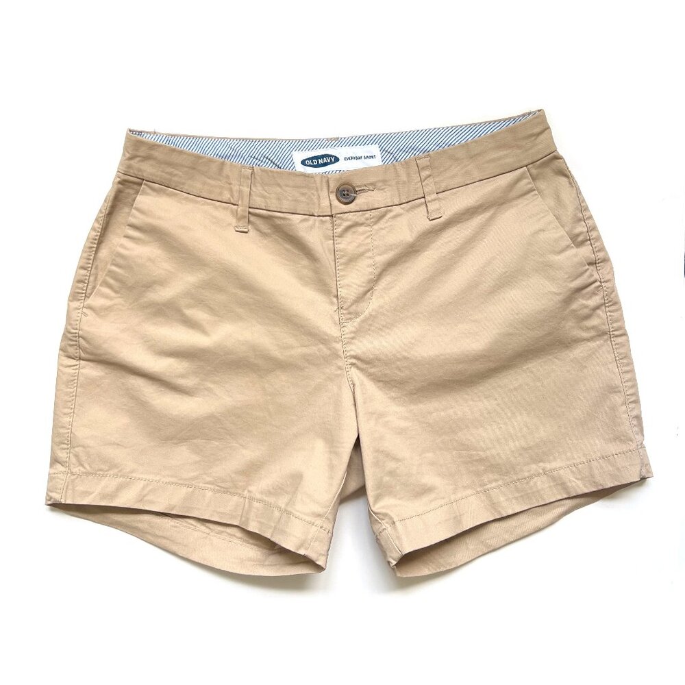 Old Navy Women’s Everyday Short, 2 pair, khaki, green, size 0 - Picture 3 of 15